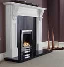 Aurora Marble Fiori Natural White & Black Granite
