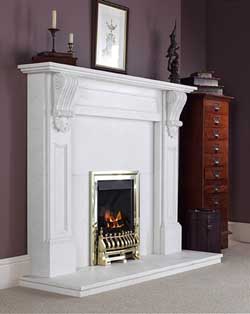 Aurora Fiori Fireplace Surround