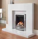Aurora Solitaire Marble Fireplace Surround