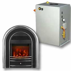 Baxi Bermuda HE Back Boiler & Valor Regalia Electric Fire
