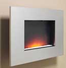 Be modern Fires Carmen Stainless Steel Hang on the Wall Electric Fire