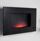 Be modern Fires Dante Black Granite Hang on the Wall Electric Fire