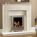 Be Modern Fires Leona Limestone Fireplace
