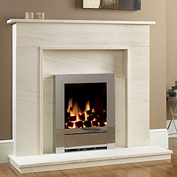 Be Modern Fires Leona Limestone Fireplace
