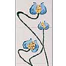 Cast Tec Poppy Tile Set Ivory Blue
