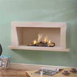 Caterham Phillipe Limestone Gas Fire Suite