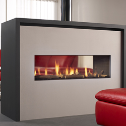 Drugasar Fire Metro 100XT Tunnel Slimline Balanced Flue Gas
