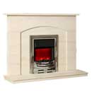 Europa Crete Limestone Fireplace Surround