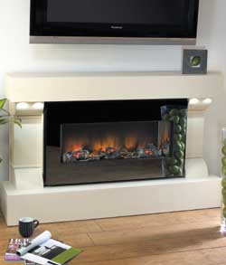 Flamerite Fire Sans Sino Electric Fireplace Suite