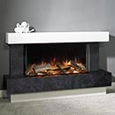 Aura Fires Elmdon 850 FS Electric Fireplace Suite