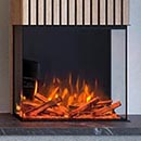 Bespoke Fireplaces Panoramic 3DP 700 Sided Modern Electric Fire