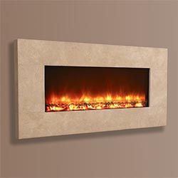 Celsi Electriflame XD Travertine Wall Mounted Electric Fire