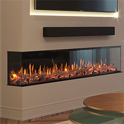 Bespoke Fireplaces Panoramic 3DP 1500 Sided Modern Electric Fire