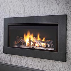 Crystal Boston Wide HD Logs Hole in the Wall High Efficiency Gas Fire