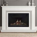 Elgin and Hall Cassius 950 White Grey Marble Gas Fireplace Suite