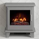 Flare by Be Modern Fires Southgate Dark Grey Electric Stove