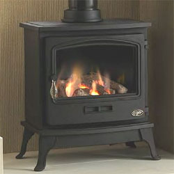 Gallery Fireplaces Tiger Freestanding Gas Stove Log Effect Manual Control