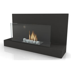 Imagin Fires Alden Black Bioethanol Fireplace