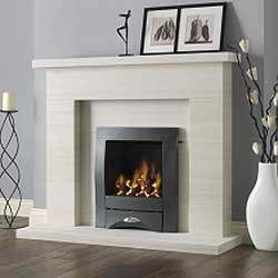 Pure Glow Drayton Slimline Gas Fireplace Suite