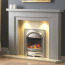 Pure Glow Hanley Grey Painted Wood Fireplace