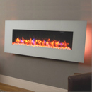 Apex Fires Georgia White Hang on the Wall Electric Fire