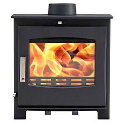 Woolly Mammoth 5 Widescreen BLACK Multifuel Stove MK3 ECO DESIGN