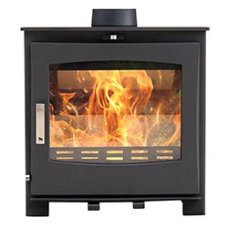 Woolly Mammoth Stoves 8 BLACK DOOR Multifuel MK3 Stove ECO DESIGN 2022